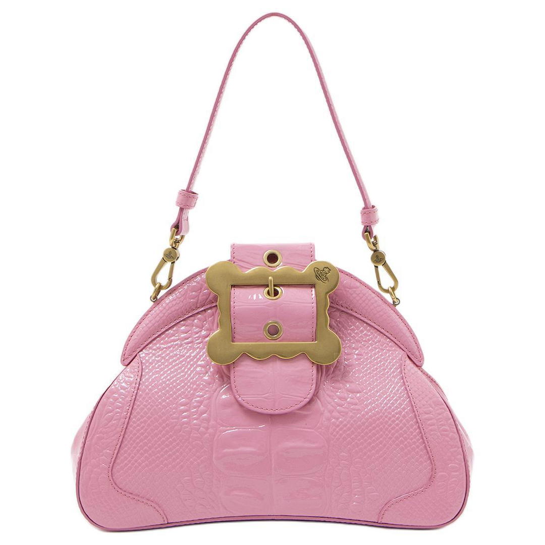 Vivienne Westwood Vivienne Westwood Cow Leather Shoulder Bag Women's Pink