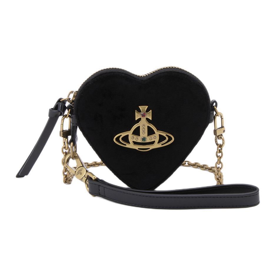 Vivienne Westwood Vivienne Westwood Cotton Heart-Shaped Bag Shoulder Bag Women's Black