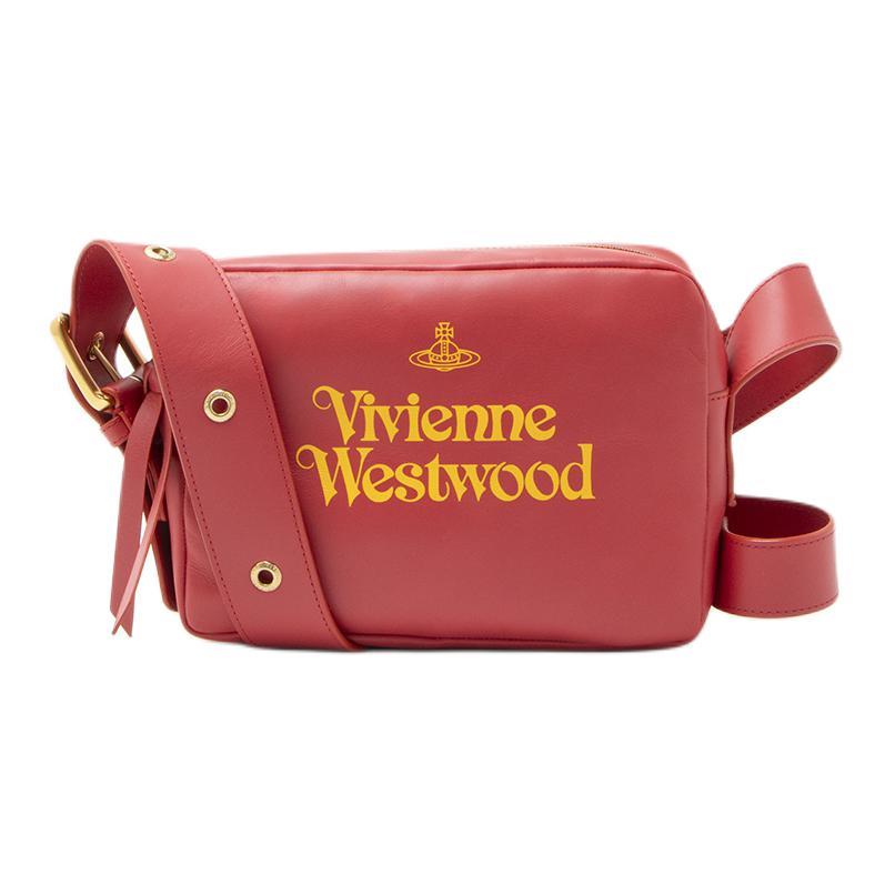 Vivienne Westwood Vivienne Westwood Cow Leather Shoulder Bag Women's Red & Yellow