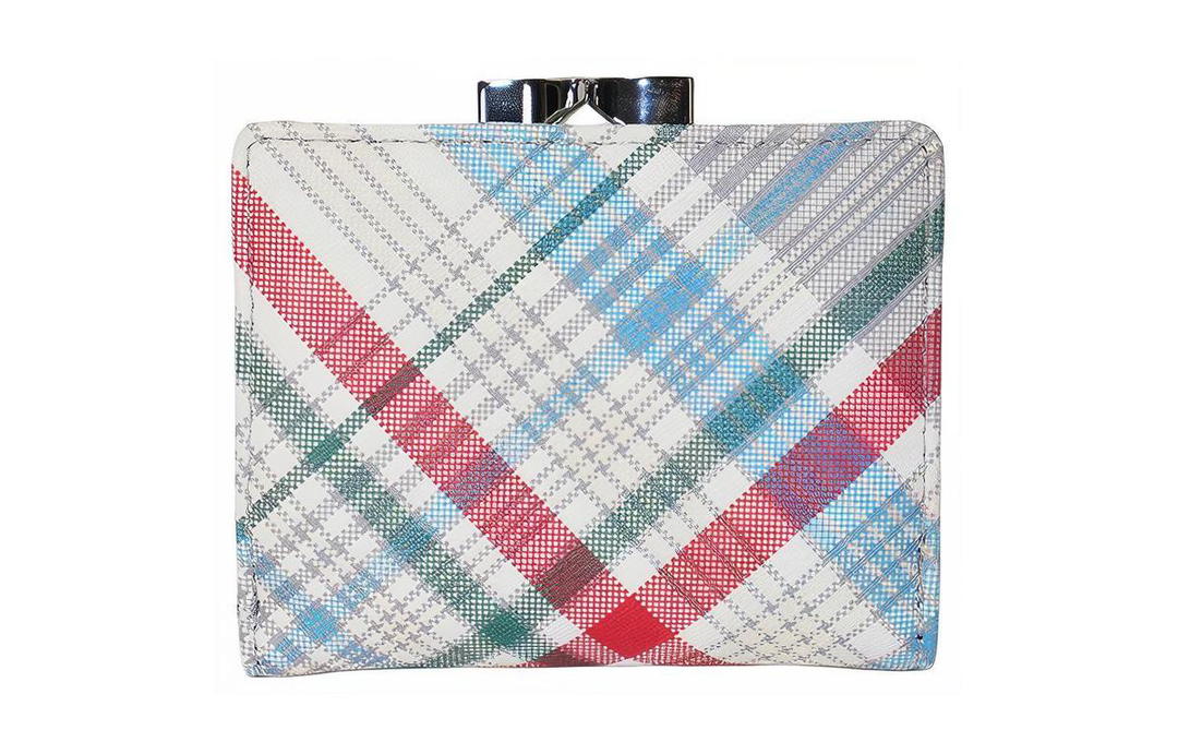 Vivienne Westwood Vivienne Westwood Cow Leather Wallet Women's White & Multicolor