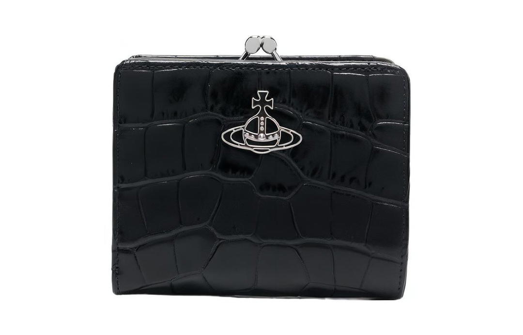 Vivienne Westwood Vivienne Westwood Leather Card Holder, Wallet Women's Black