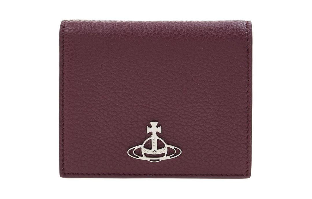 Vivienne Westwood Vivienne Westwood Cow Leather Card Holder Wallet Women's Burgundy