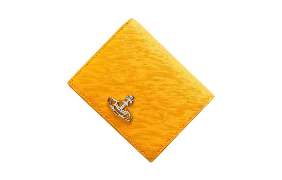 Vivienne Westwood Vivienne Westwood Calfskin Wallet Mini Women's Yellow