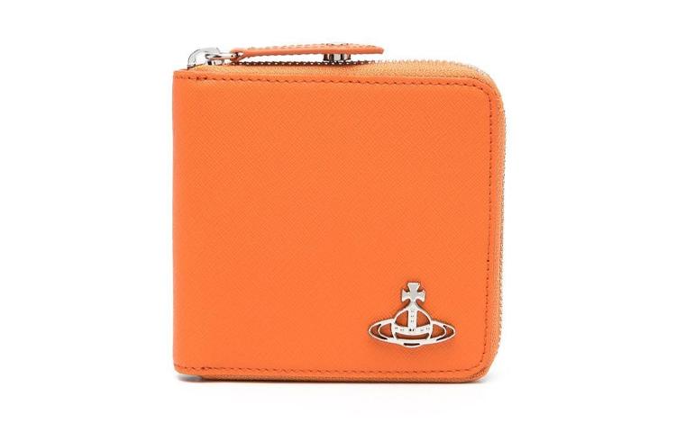 Vivienne Westwood Vivienne Westwood Calfskin Wallet Men's Orange