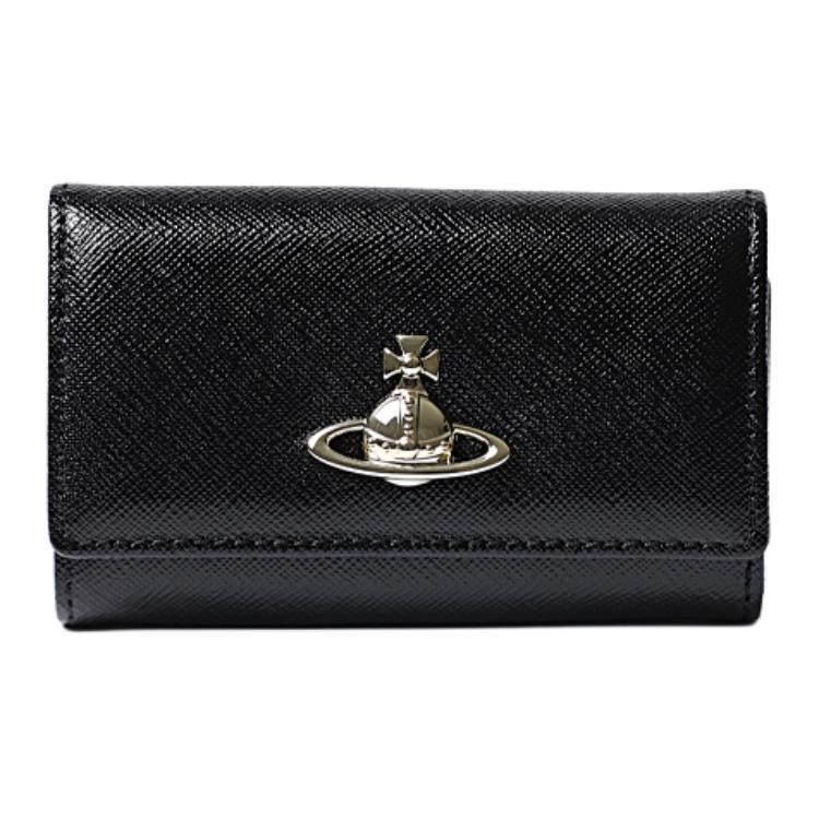 Vivienne Westwood Vivienne Westwood Cow Leather Key Pouch Unisex Black