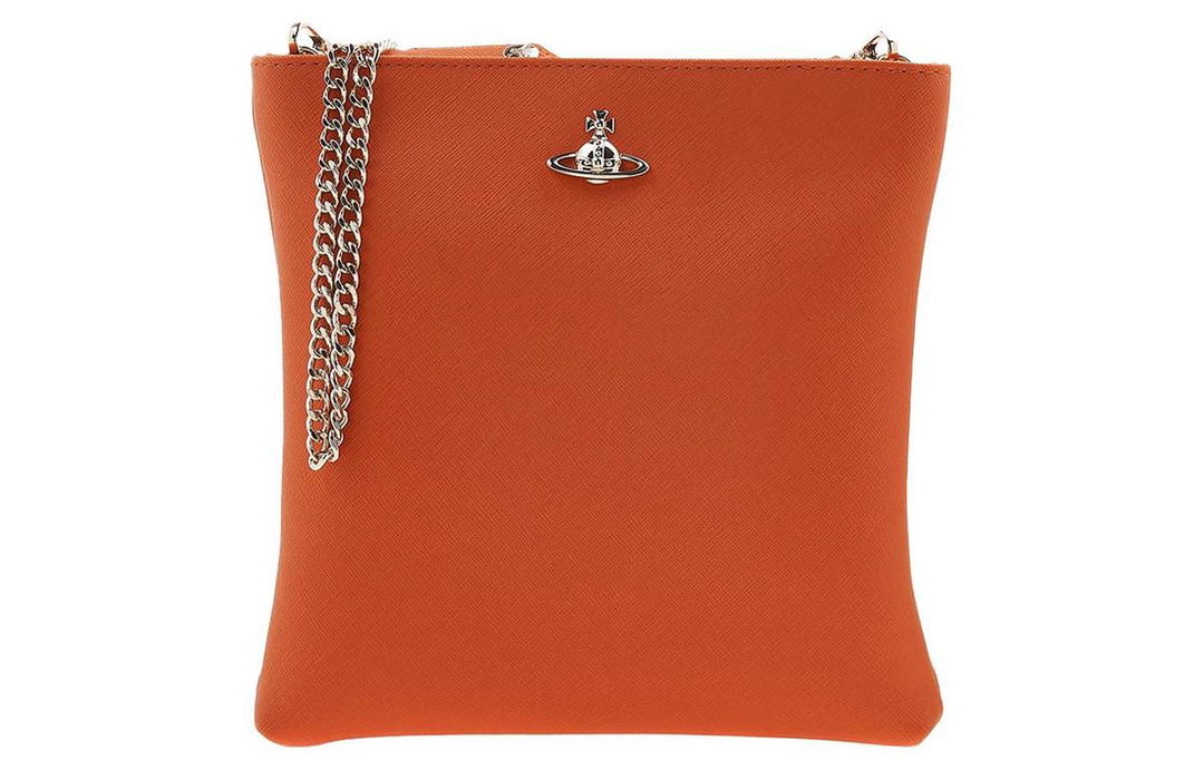 Vivienne Westwood Vivienne Westwood Cow Leather Crossbody Bag, Shoulder Bag Women's Orange