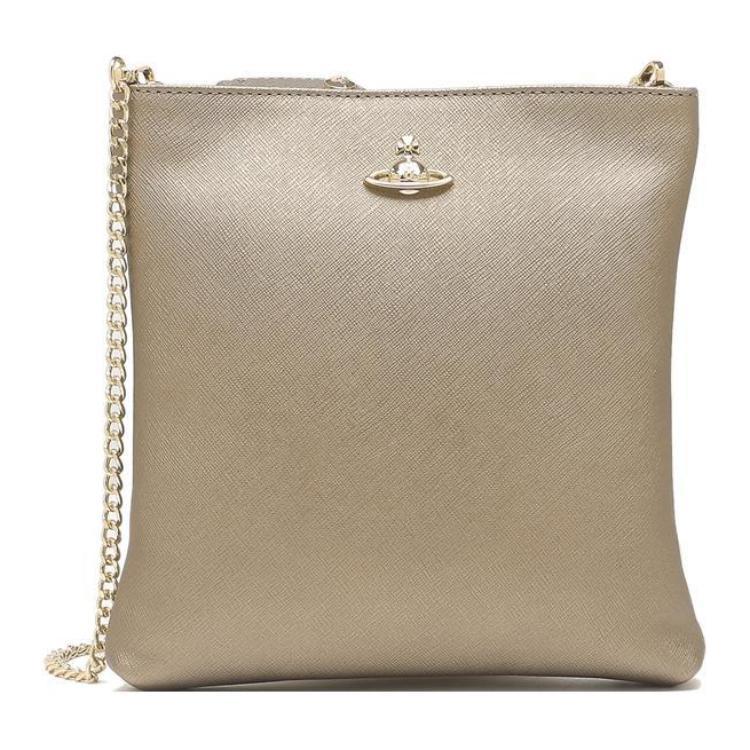 Vivienne Westwood Vivienne Westwood SQUIRE Cow Leather Shoulder Bag Crossbody Bag Women's Metal Gray