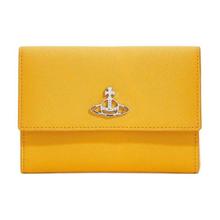 Vivienne Westwood Vivienne Westwood Saffiano Cow Leather Wallet Women's Yellow