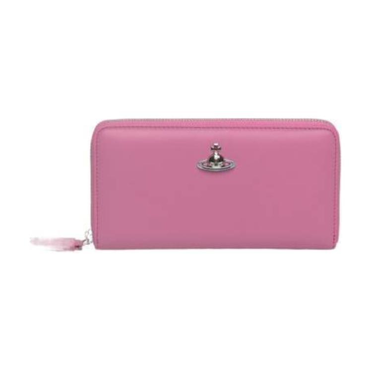 Vivienne Westwood Vivienne Westwood Cow Leather Wallet Women's Pink
