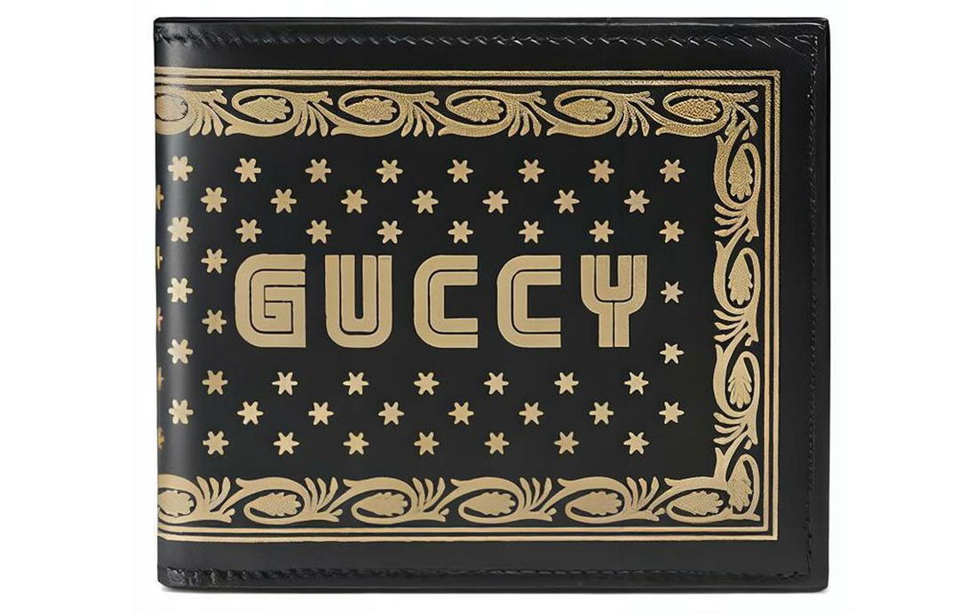 Gucci Gucci Leather Wallet Unisex Black