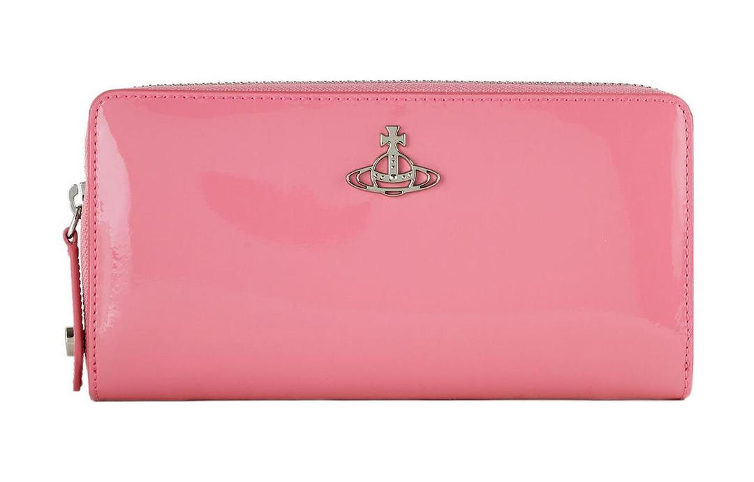 Vivienne Westwood Vivienne Westwood Patent Leather Calfskin Wallet Women's Pink