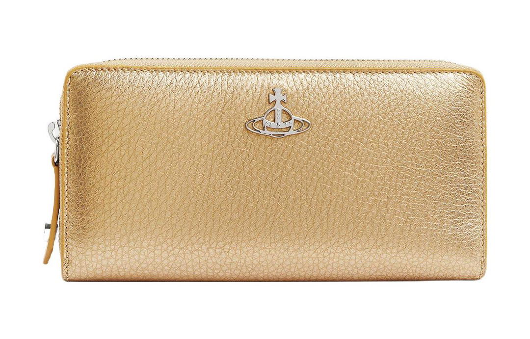 Vivienne Westwood Vivienne Westwood Calfskin Wallet Women's Gold