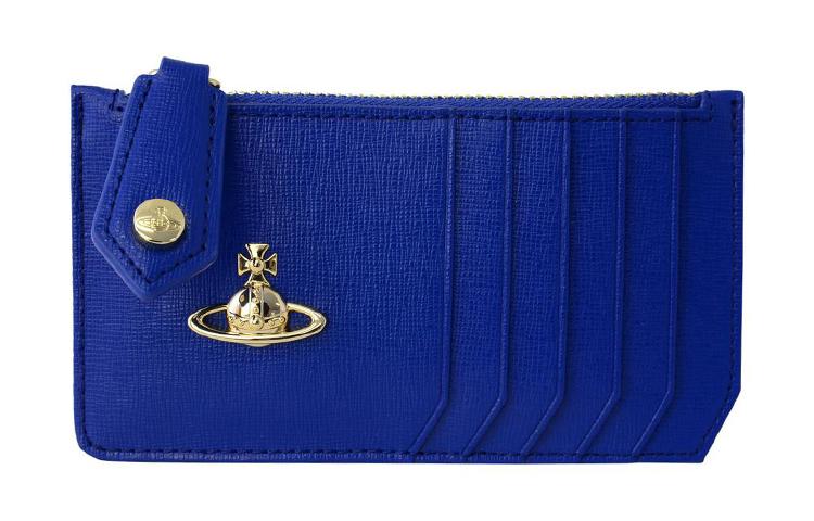 Vivienne Westwood Vivienne Westwood Leather Wallets Card Holders Women's Blue