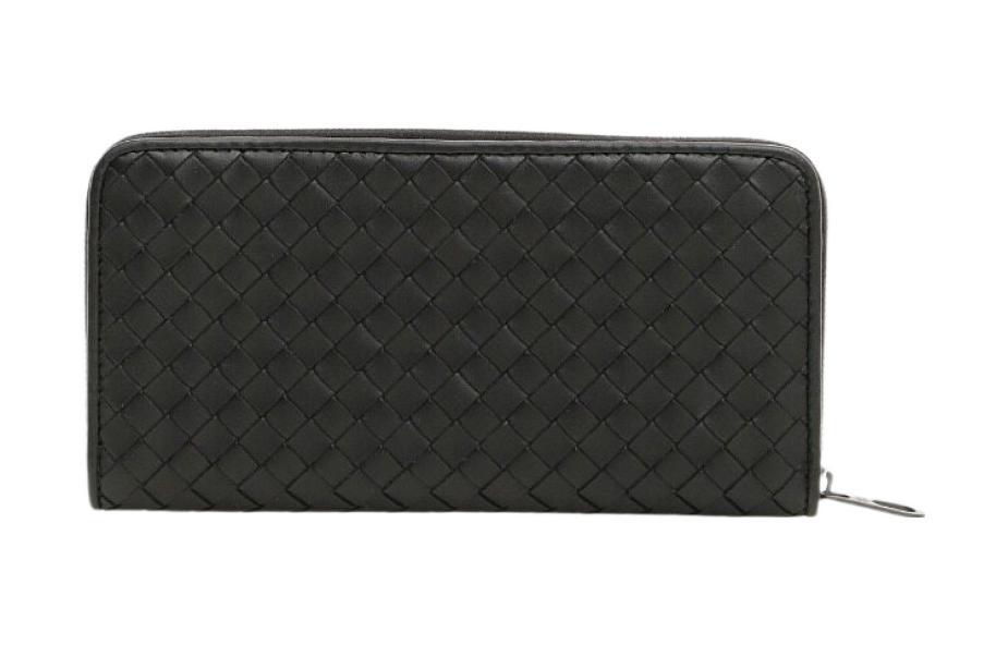 Bottega Veneta Bottega Veneta Woven Zip Around Wallet