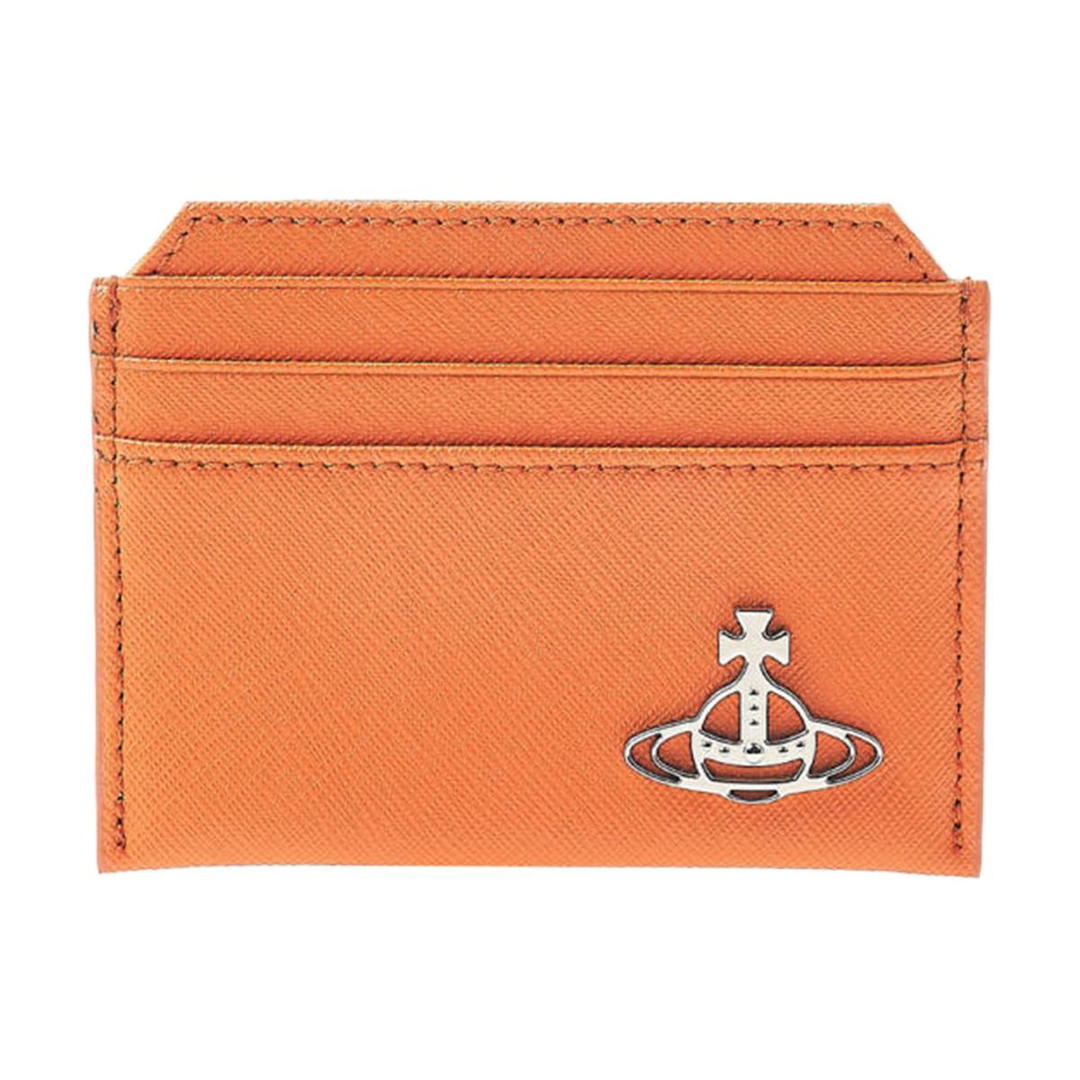 Vivienne Westwood Vivienne Westwood Cow Leather Card Holder Women's Orange