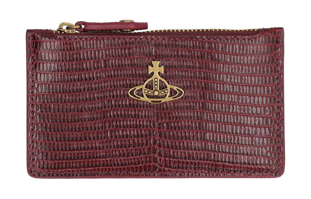 Vivienne Westwood Vivienne Westwood Calfskin Card Holder Women's Burgundy