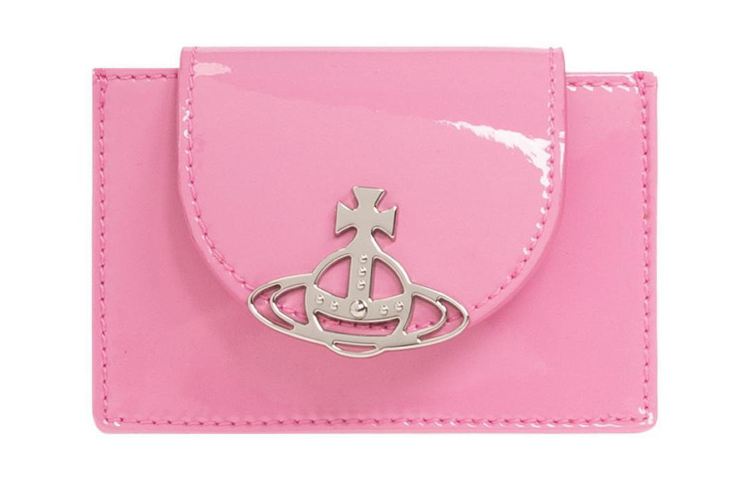 Vivienne Westwood Vivienne Westwood Patent Leather Card Clip Card Holder Women's Pink