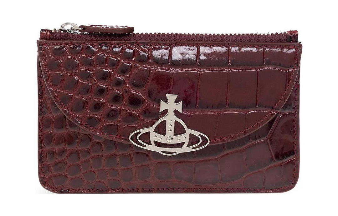 Vivienne Westwood Vivienne Westwood Calfskin Card Holder Women's Burgundy