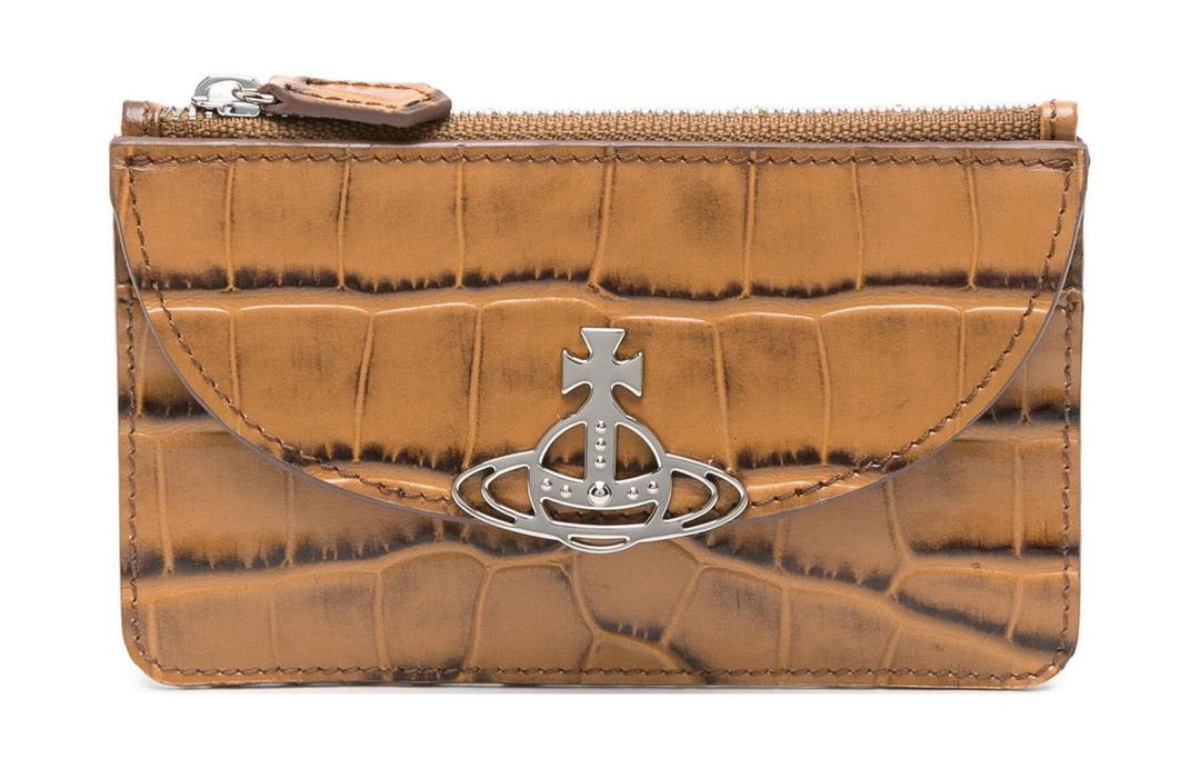 Vivienne Westwood Vivienne Westwood Calfskin Card Holder Women's Camel Brown