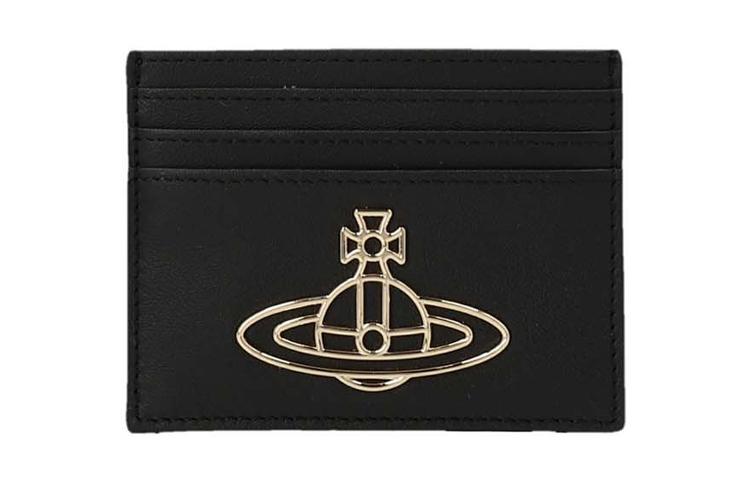 Vivienne Westwood Vivienne Westwood Leather Card Holder Wallet Women's Black