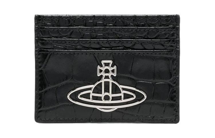 Vivienne Westwood Vivienne Westwood Calfskin Card Holder Wallet Men's Black