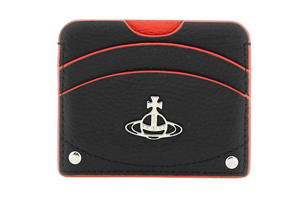 Vivienne Westwood Vivienne Westwood Cow Leather Card Holder Women's Black Red