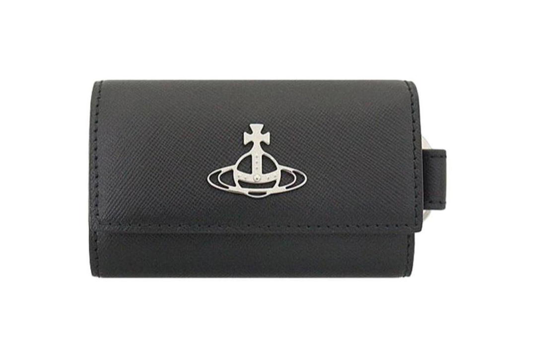 Vivienne Westwood Vivienne Westwood Leather Key Pouch Regular Unisex Black