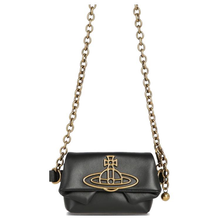 Vivienne Westwood Vivienne Westwood Sheepskin Crossbody Bag Shoulder Bag Women's Black
