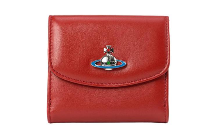 Vivienne Westwood Vivienne Westwood Nappa Leather Wallet Small Size Women's Red