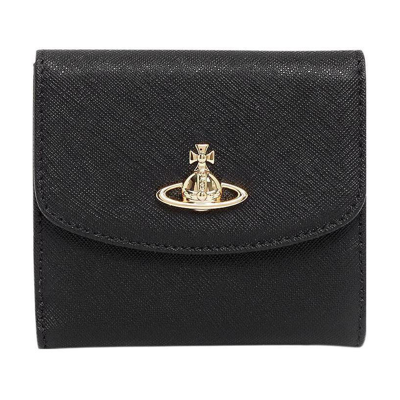 Vivienne Westwood Vivienne Westwood Calfskin Wallet Small Size Women's Black