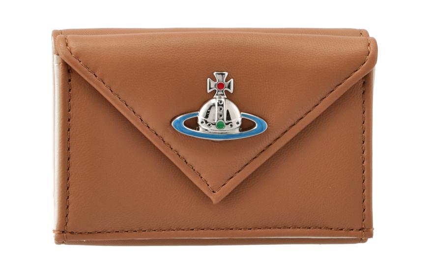 Vivienne Westwood Vivienne Westwood Lambskin Wallet Mini Women's Tan