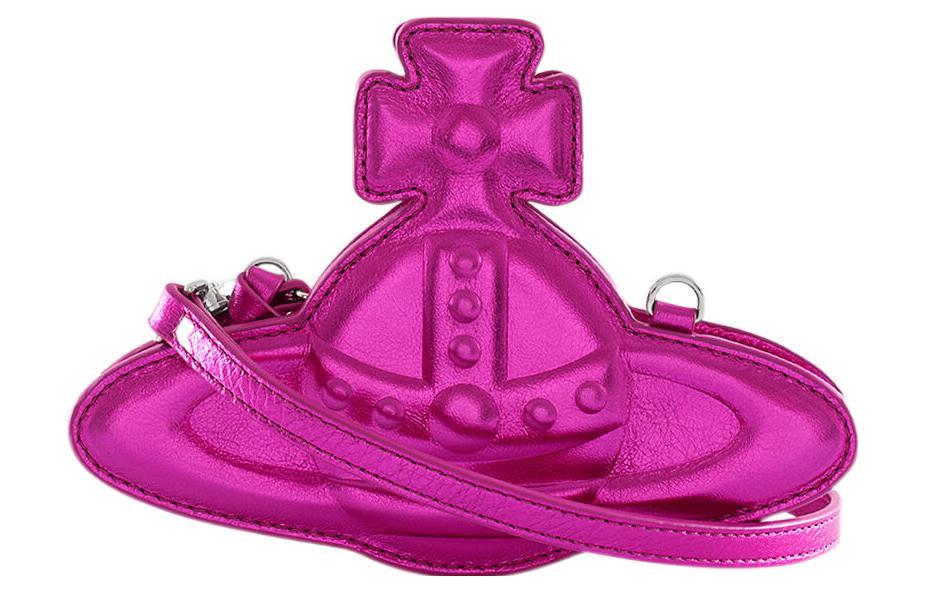 Vivienne Westwood Vivienne Westwood Cow Leather Shoulder Bag Crossbody Bag Women's Pink