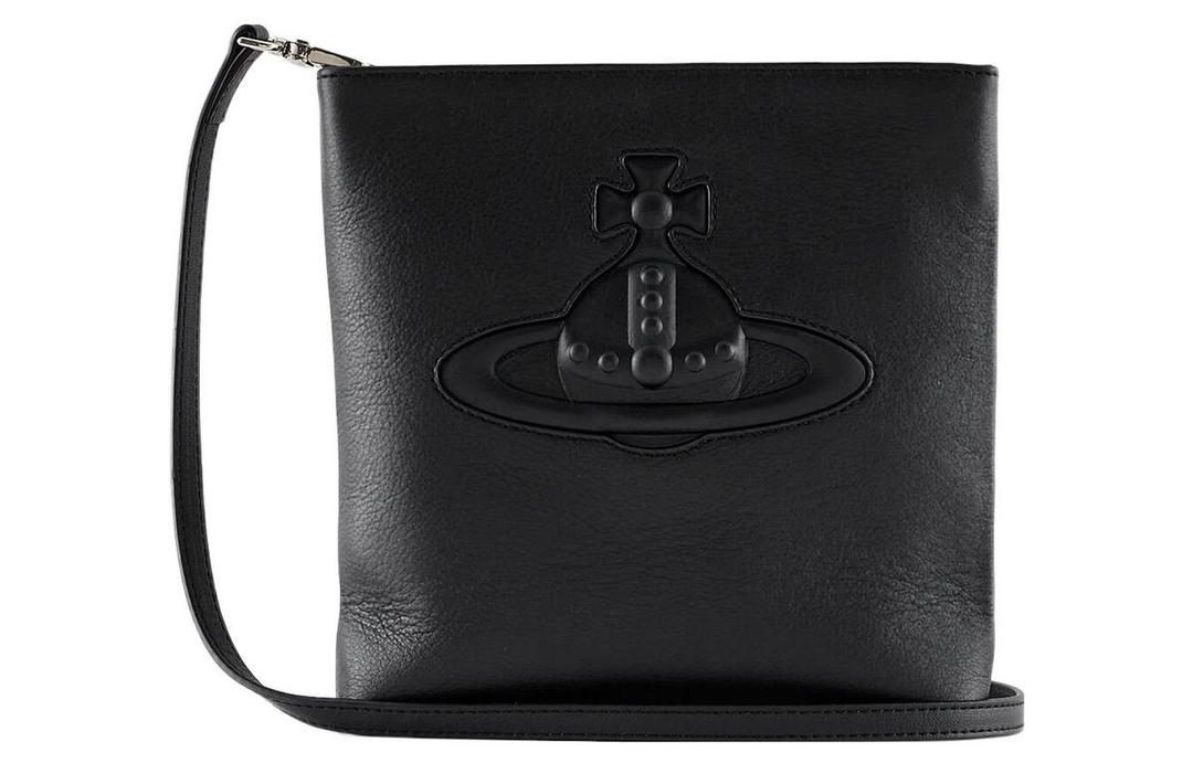 Vivienne Westwood Vivienne Westwood SQUIRE Cow Leather Shoulder Bag Crossbody Bag Men's Black
