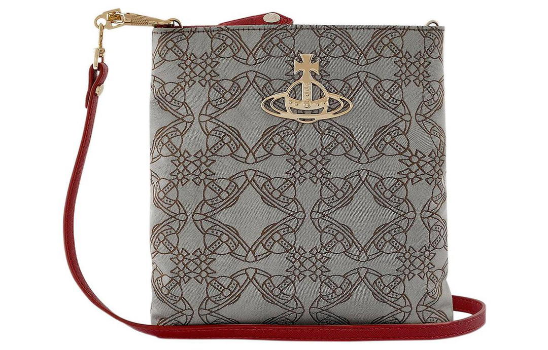 Vivienne Westwood Vivienne Westwood SQUIRE Polyester Shoulder Bag Crossbody Bag Men's Gray