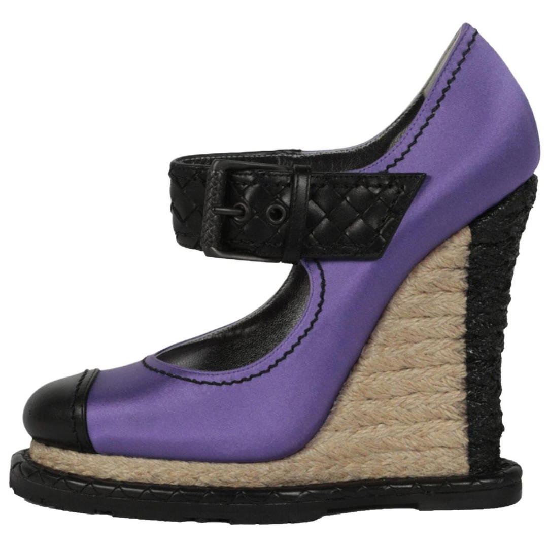 Bottega Veneta Bottega Veneta Espedrille Wedge Heel High Heels Women's Purple