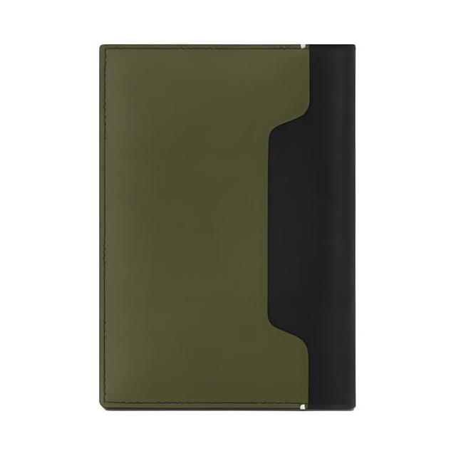 Rimowa RIMOWA Never Still Flap Closure Leather Passport Holder Card Holder Unisex Green & Black - view 3