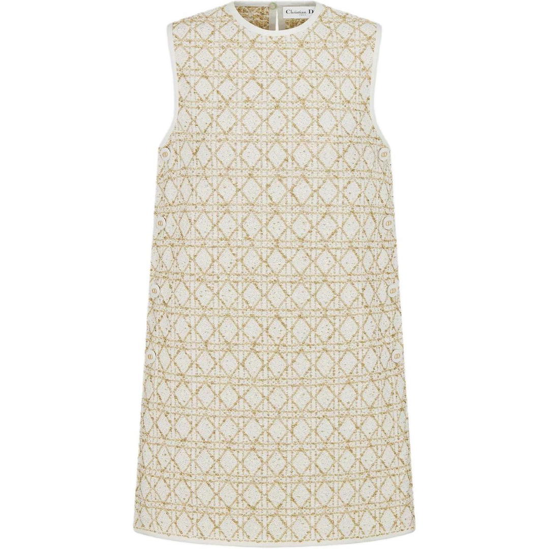 Dior Dior SS25 Sleeveless Dress Women's White Gold