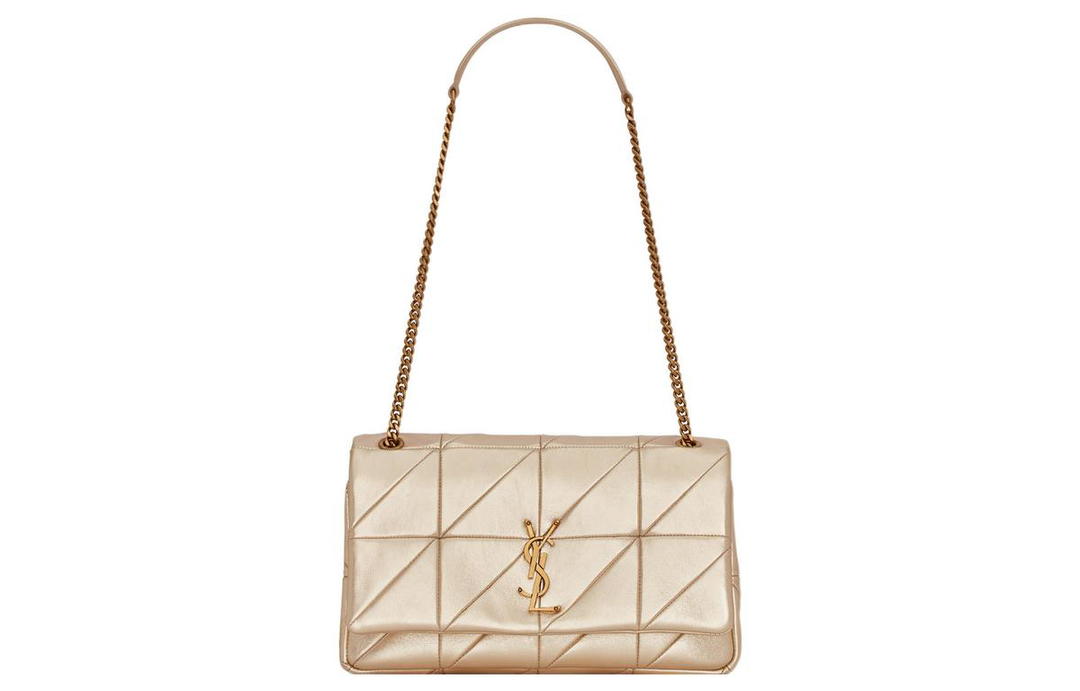 Saint Laurent Saint Laurent Jamie Calfskin Shoulder Bag Crossbody Bag Women's Light Gold