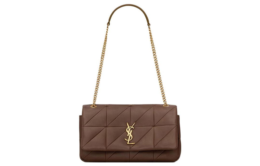 Saint Laurent Saint Laurent Lambskin Portable Crossbody Bag, Shoulder Bag Women's Brown