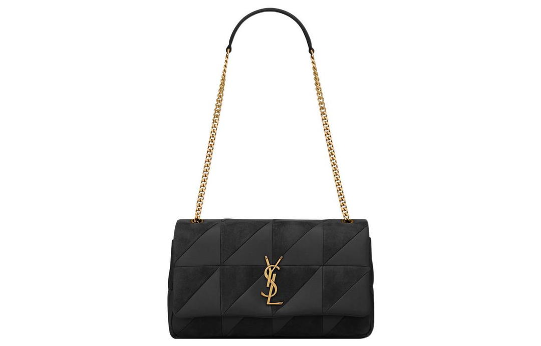 Saint Laurent Saint Laurent Jamie Lambskin With Suede Detail Portable Crossbody Bag, Shoulder Bag Women's Black