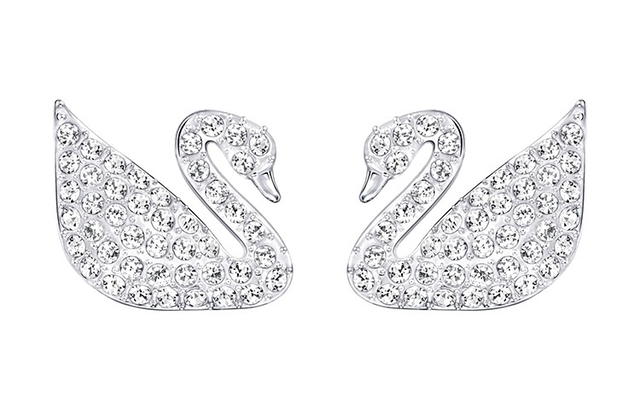 Swarovski Swarovski Swan Earrings - White - view 2