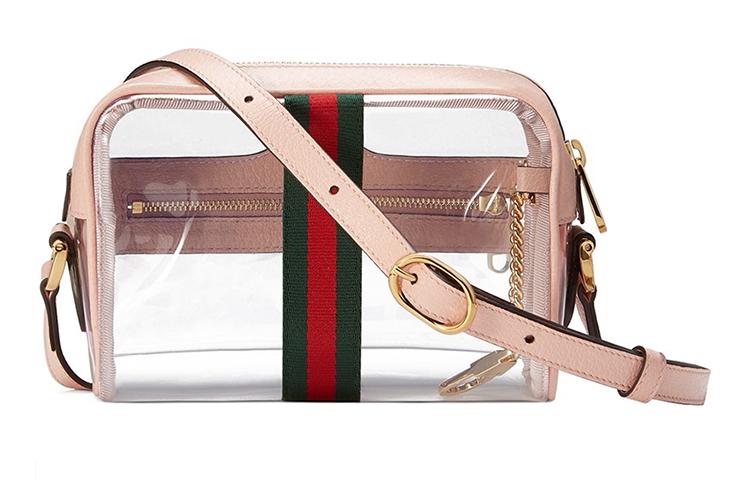 Gucci Gucci Transparent Resin With Leather Camera Bag, Crossbody Bag, Shoulder Bag Women's
