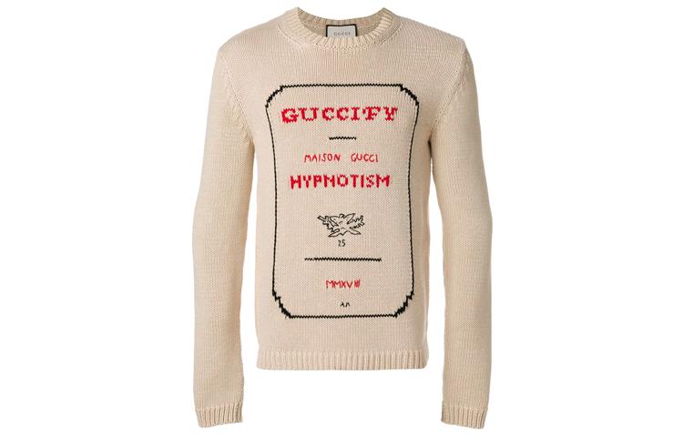 Gucci Gucci Sweater Men's Milk Tea Beige