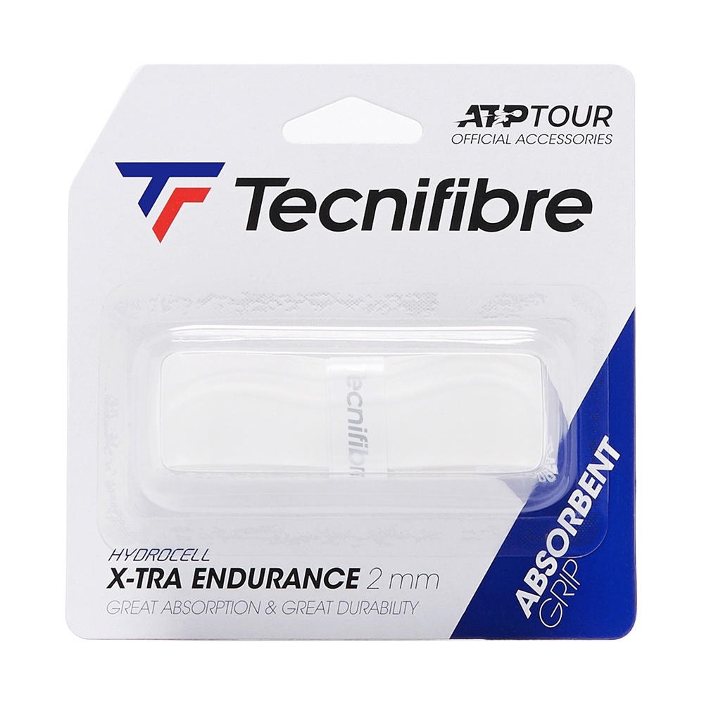 Tecnifibre Tecnifibre X-Tra Endurance Replacement Grip Tape Racket Tennis White