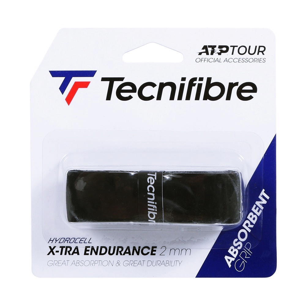 Tecnifibre Tecnifibre X-Tra Endurance Replacement Grip Tape Racket Tennis Black