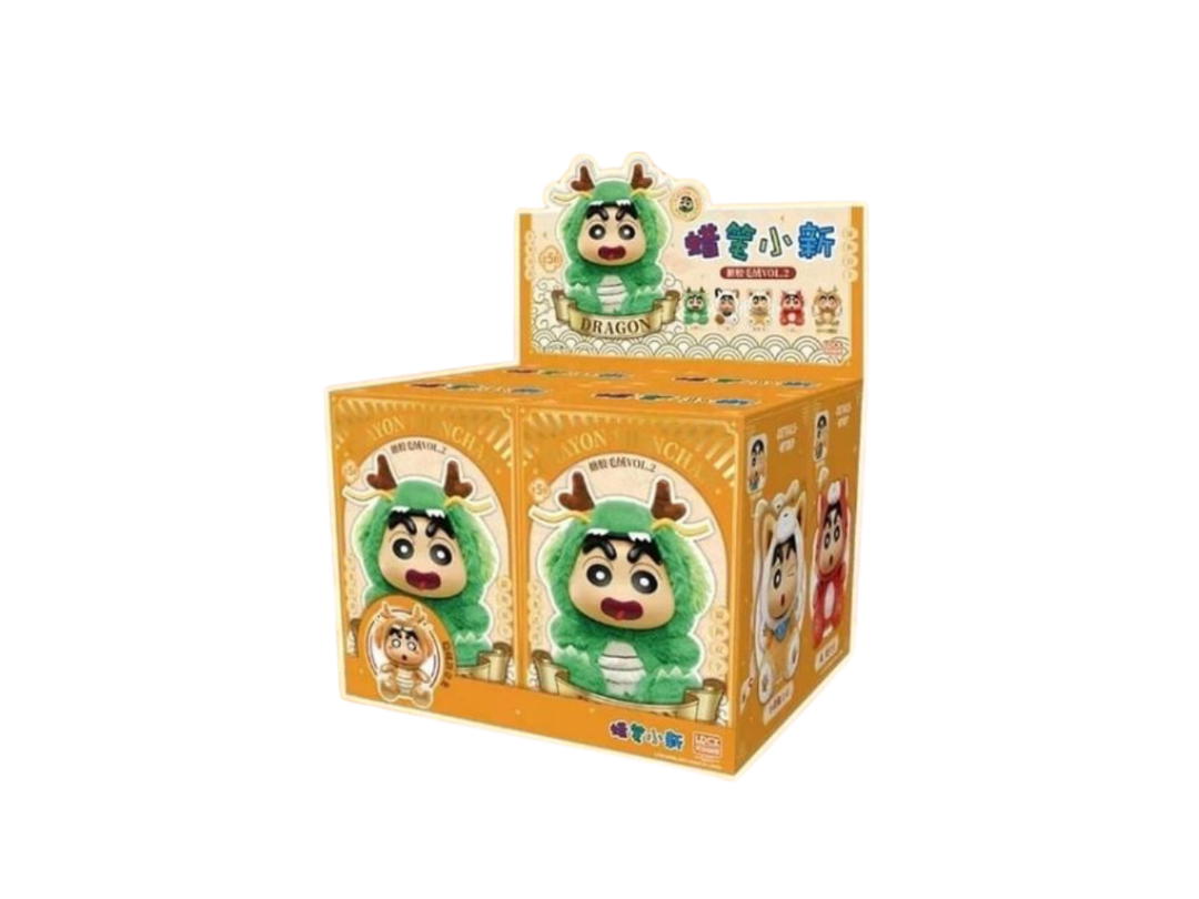 52toy 52 Toys Crayon Shin-Chan Dragon Year Animal Cosplay Blind Box Whole Set