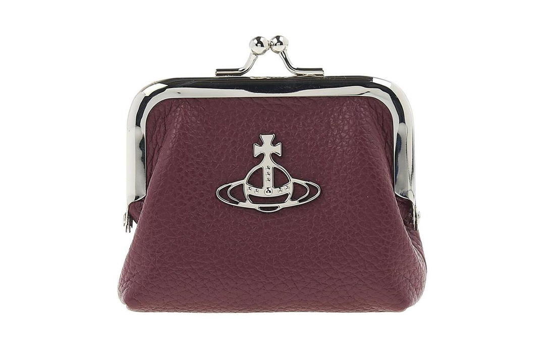 Vivienne Westwood Vivienne Westwood Leather Coin Purse Mini Women's Burgundy