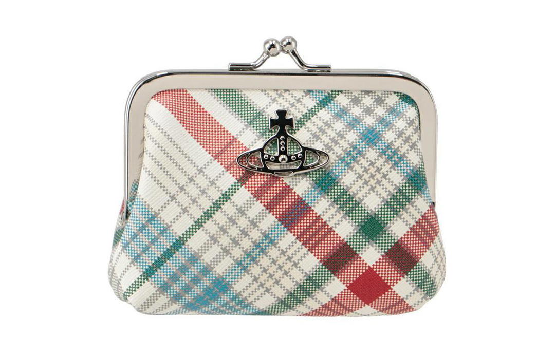 Vivienne Westwood Vivienne Westwood Leather Coin Purse Women's Blue & Multicolor