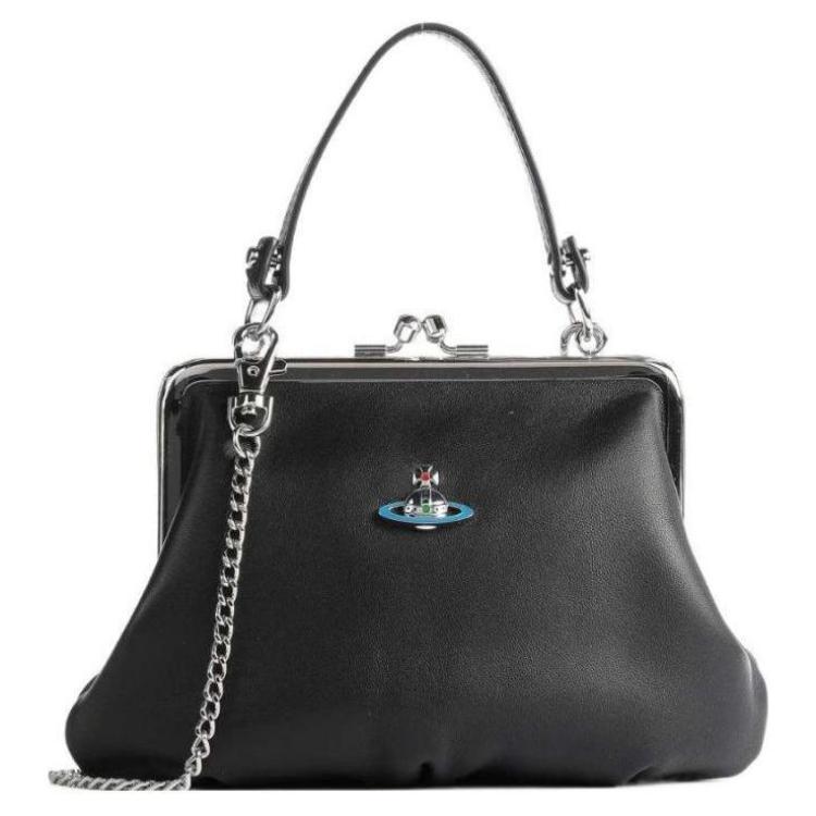 Vivienne Westwood Vivienne Westwood Leather Shoulder Bag Women's Black