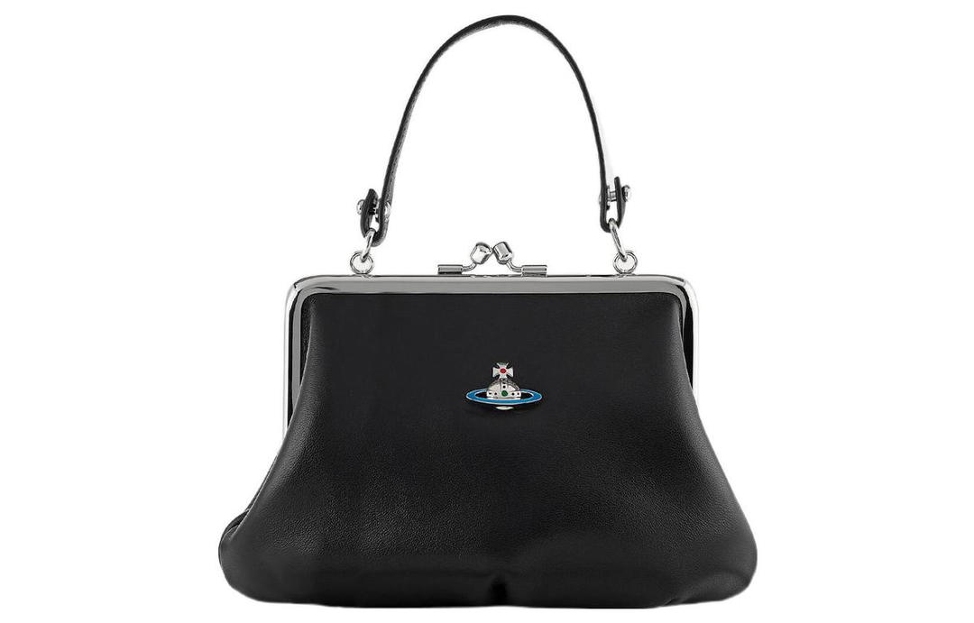 Vivienne Westwood Vivienne Westwood Lambskin Dumpling Bag Handbag Shoulder Bag Crossbody Bag Wallet Regular Women's Black